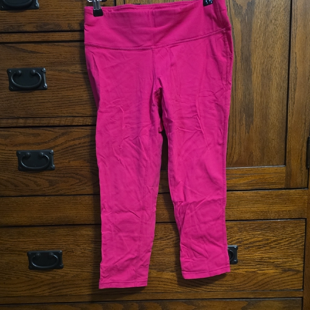 Prana Hot Pink Capri Leggings Next To New Small